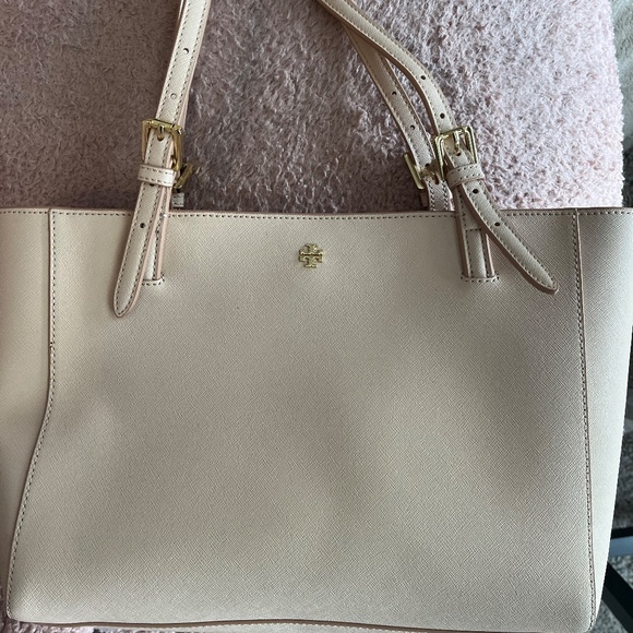 Tory Burch Saffiano Leather Tote/ Light Oak/Excellent Condition - Picture 2 of 16